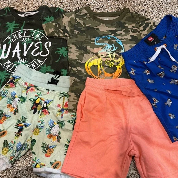 Kids 4-5T lot of 5 pieces HM WONDER NATION TROPICAL SUMMER VACATION - Picture 2 of 8